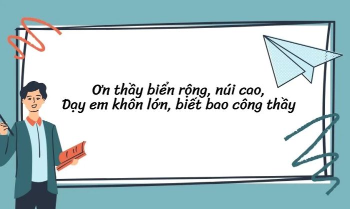 Ca dao 20/11 dành tặng riêng cho thầy