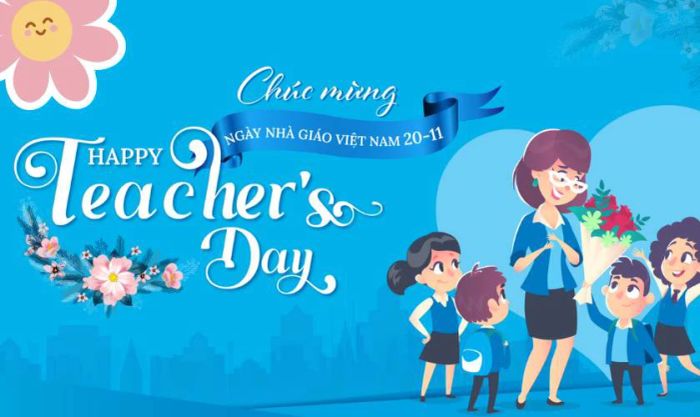 Mẫu banner 20/11 đầy ý nghĩa