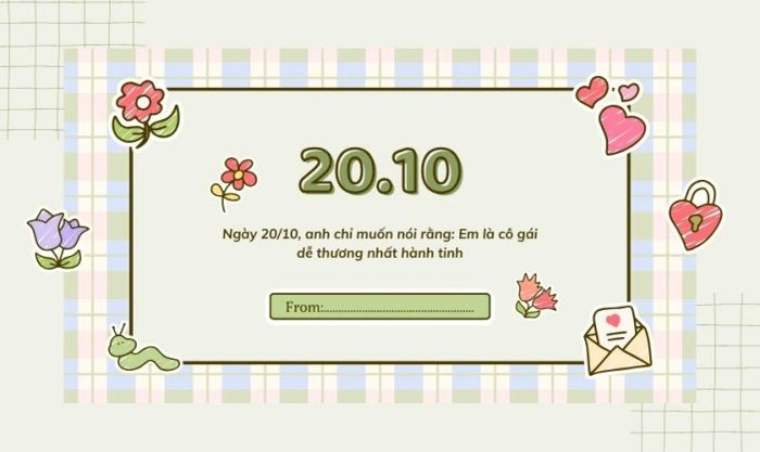 Những hình ảnh đẹp nhất ngày 20-10 dành tặng người yêu và crush
