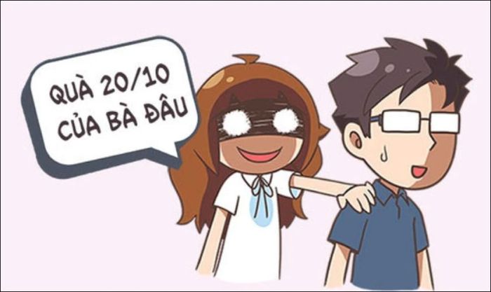 Ảnh chế hài hước dành cho cặp đôi trong ngày 20/10