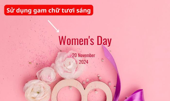 Lưu ý khi thiết kế poster cho ngày 20/10