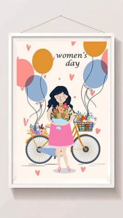 Poster Ngày Phụ nữ Việt Nam cực kỳ dễ thương