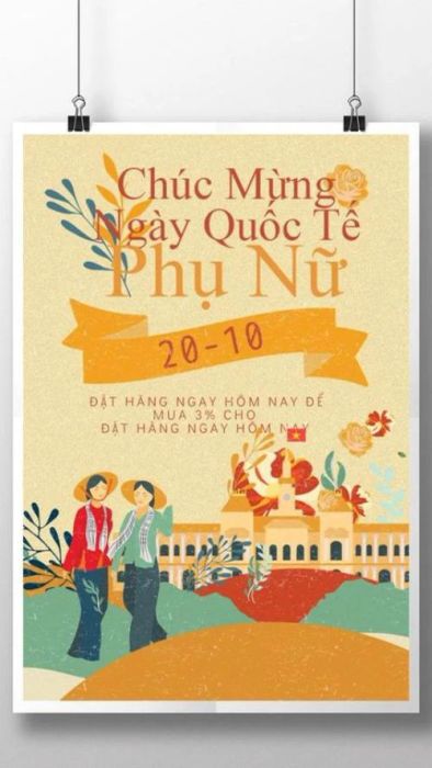 Poster 20/10 ấn tượng và khó quên