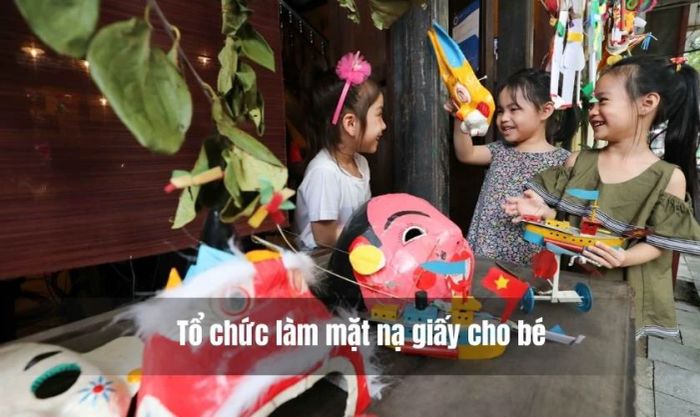 Ý tưởng tổ chức Tết Trung thu làm mặt nạ giấy cho bé
