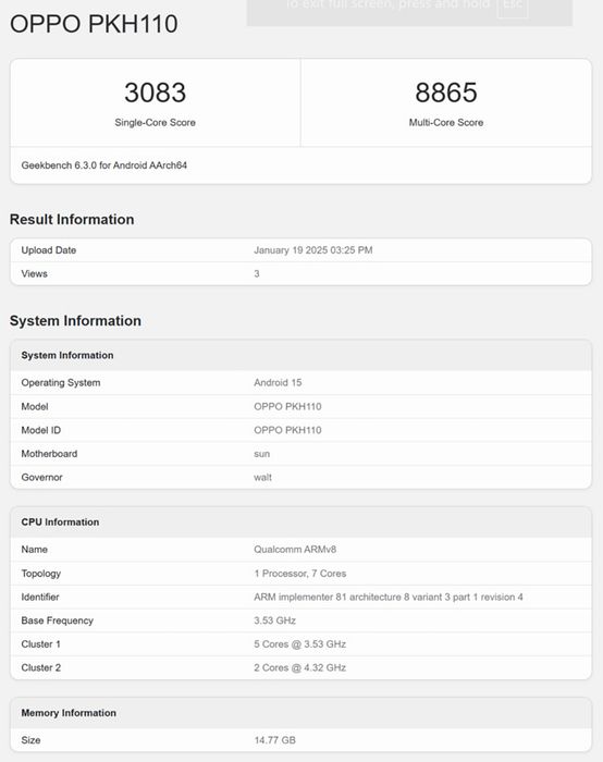 OPPO Find N5 sử dụng phiên bản 7 nhân của Snapdragon 8 Elite