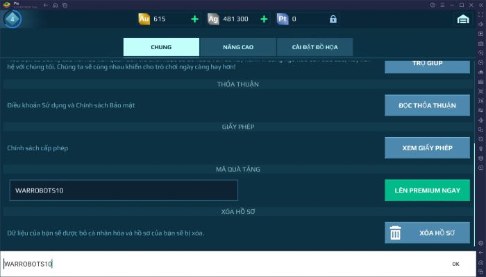 Nhập mã quà tặng để nhận quà khi chơi War Robots Multiplayer Battles trên PC với BlueStacks