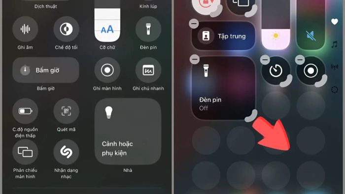Hướng dẫn chỉnh sửa Control Center trên iPhone - Bước 3