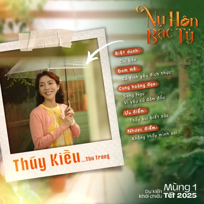 Thu Trang hóa thân thành bà chị dữ dằn trong Nụ Hôn Bạc Tỷ.