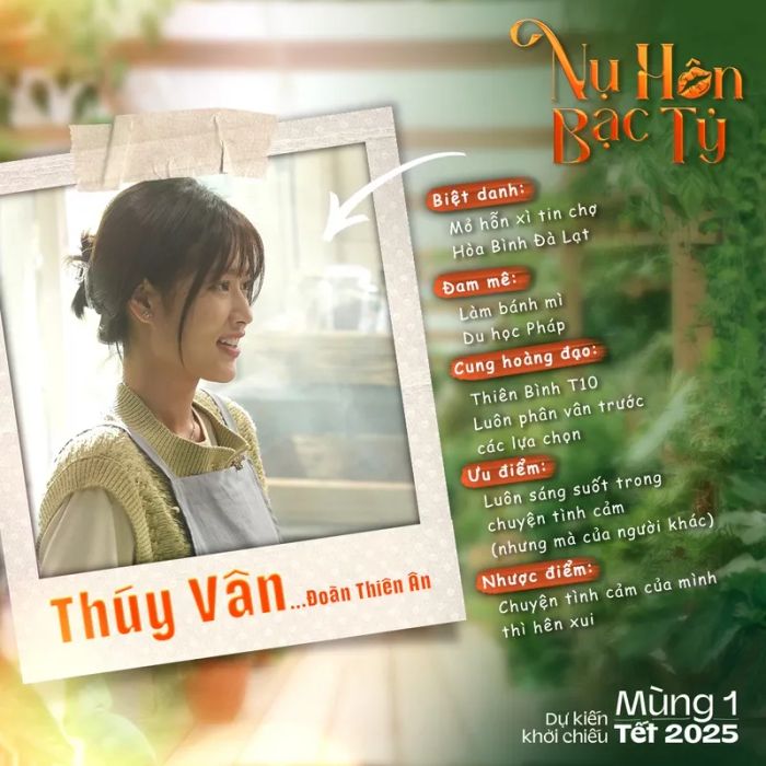 Thiên Ân tiếp tục thử sức với vai diễn thứ hai trong sự nghiệp diễn xuất của mình.