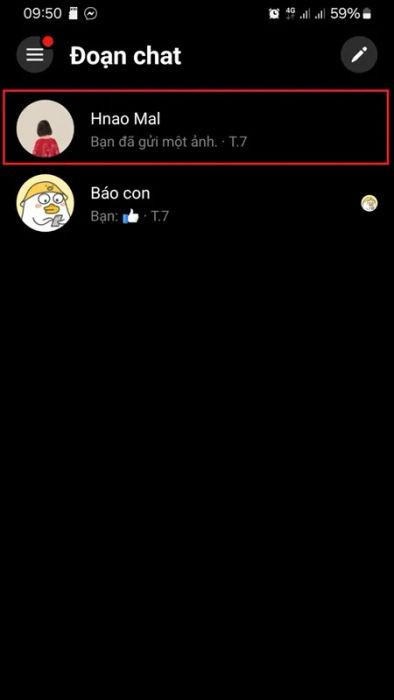 Thiết lập biệt danh cho bạn và bạn bè trên Messenger