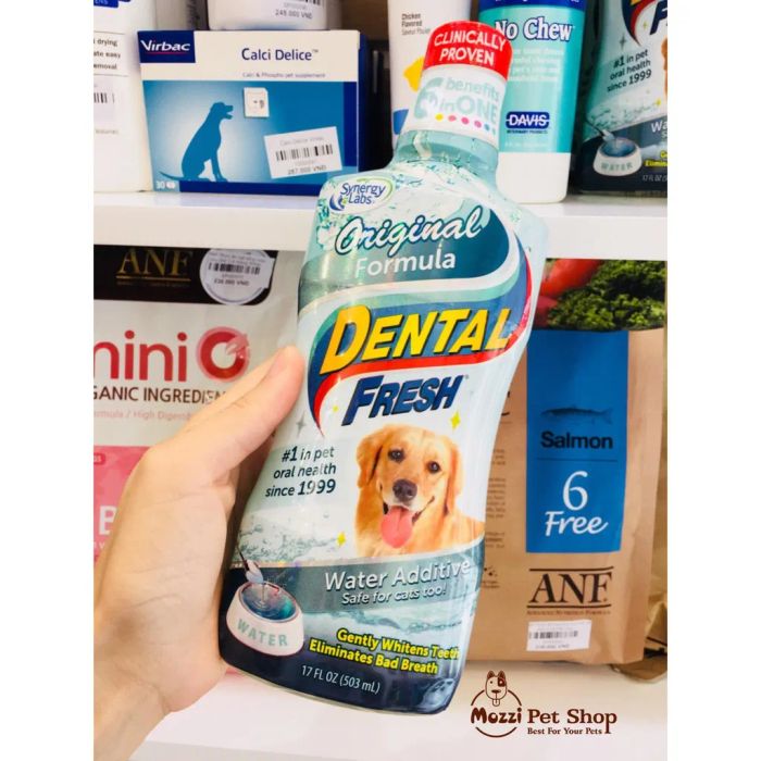 Dental Fresh Mouthwash for Fresh Breath and White Teeth for Dogs Image 1