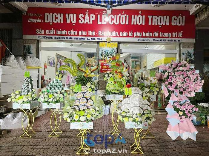Địa chỉ cung cấp mâm quả cưới hỏi, tráp cưới Hà Nga tại TP. Bắc Giang
