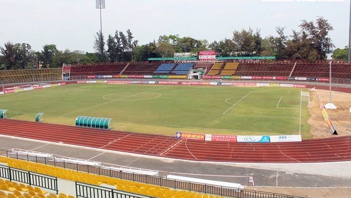 Can Tho Stadium is regarded as the largest stadium in Vietnam, as seen in this image.
