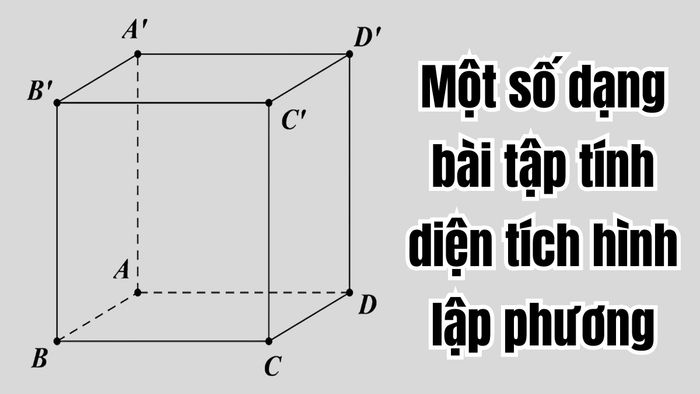 Một số dạng bài tập tính diện tích hình lập phương có lời giải (kèm hình minh họa)