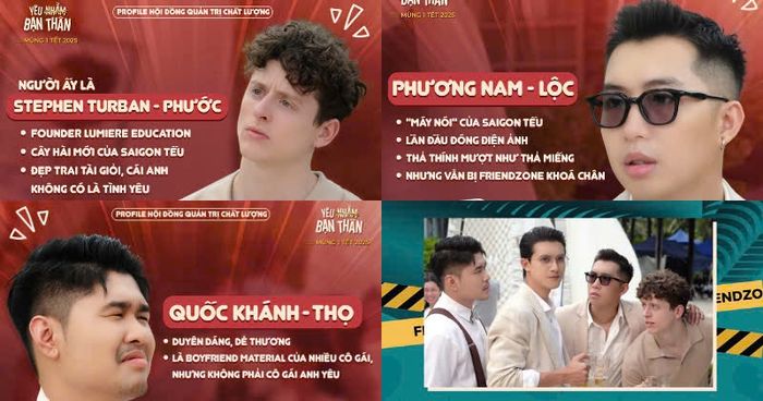 Quốc Khánh, Phương Nam và Stephen trở thành hội đồng quản trị của nhân vật nam chính trong bộ phim.