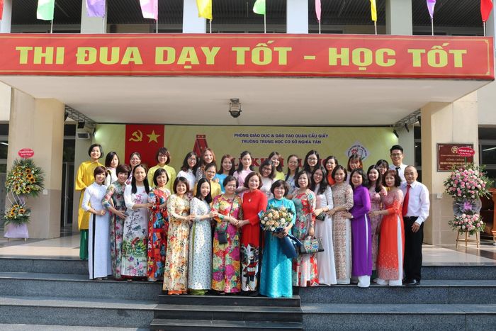 This is the first image of Nghia Tan Secondary School, offering a glimpse of its vibrant campus and facilities that contribute to the school's reputation for excellence.