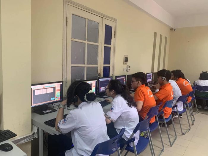 The second image of M.V. Lomonosov Secondary and High School captures a more contemporary moment, providing a visual glimpse into the dynamic atmosphere of this educational institution.