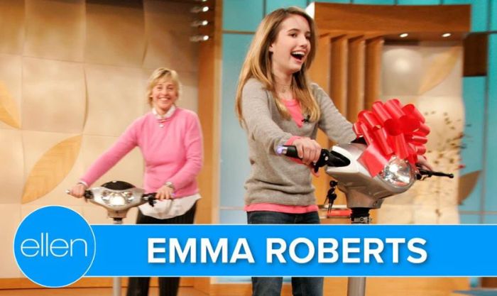 The Ellen DeGeneres Show thu hút sự chú ý mạnh mẽ và lập kỷ lục rating nhờ sự góp mặt của Emma Roberts.