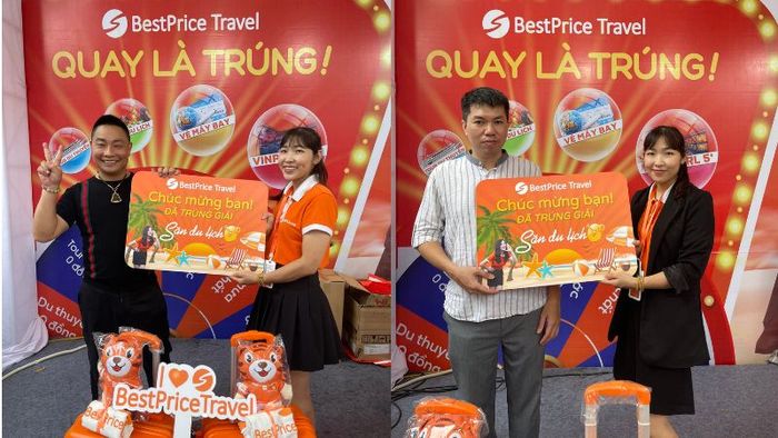 Lucky customers win zero-cost prizes at Mytour Travel