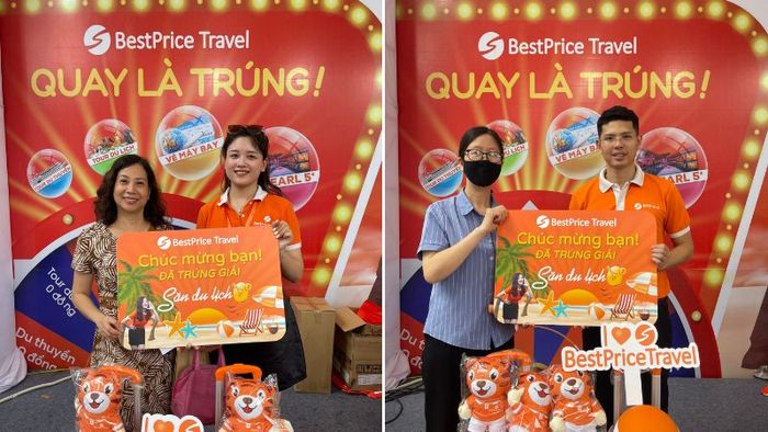 Zero-cost prizes handed over to the winners
