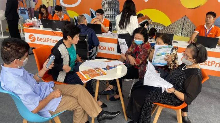 Travelers interested in domestic tours can visit Mytour's booth at VITM 2023