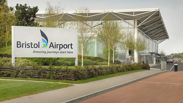 Exterior of Bristol Airport