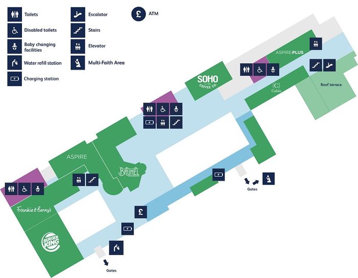 Mezzanine Floor Layout of Bristol International Airport (1)
