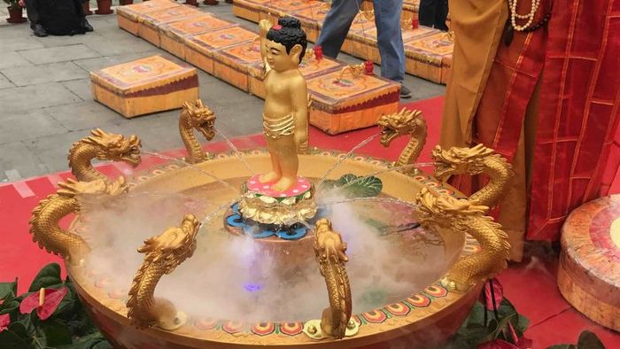 The ritual of bathing the Buddha is one of the most significant practices during the Buddha's Birthday festival in China.