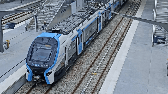 RER Train in Paris, France