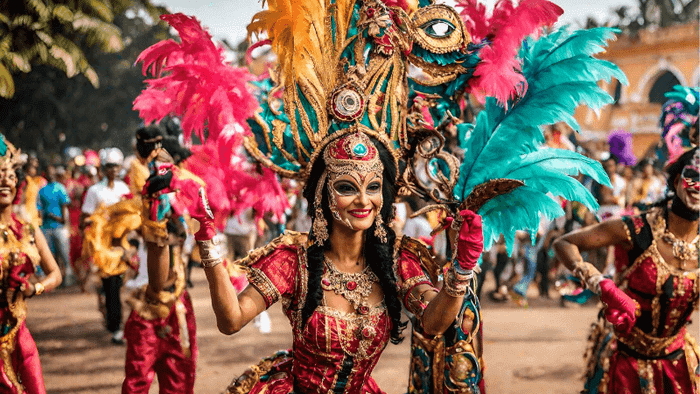 The Carnival in Goa, India