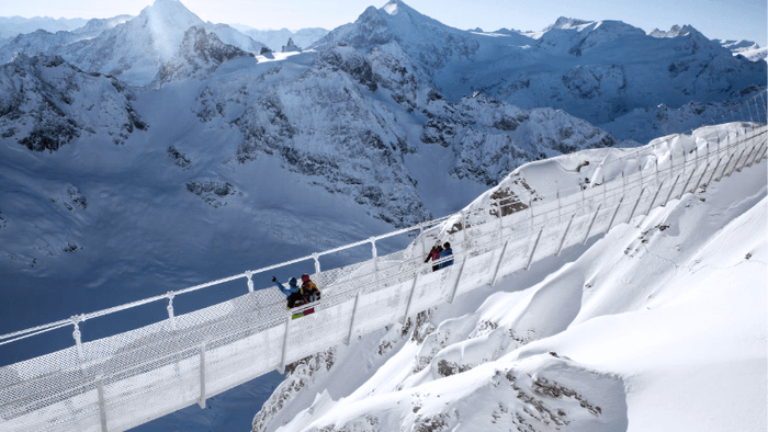 Titlis Cliff Walk and suspension bridge