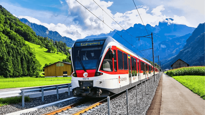 The train passes through scenic and romantic routes