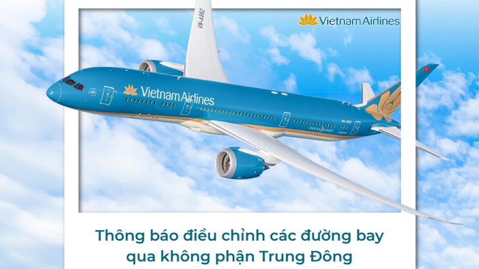 Vietnam Airlines Announces Adjustments to Middle Eastern Airspace Flight Routes