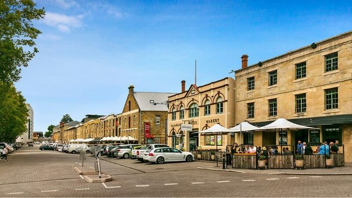 The Historic Salamanca Square in Hobart
