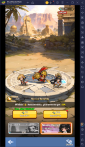 Get powerful heroes right from the start in Mini Empire: Hero Never Cry.