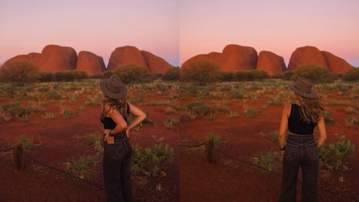 Watching the Sunset at Uluru-Kata Tjuta National Park
