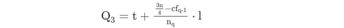 Example of Quartiles for Grouped Data