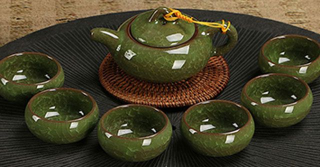 Miêu tả bộ ấm chén uống trà của gia đình em