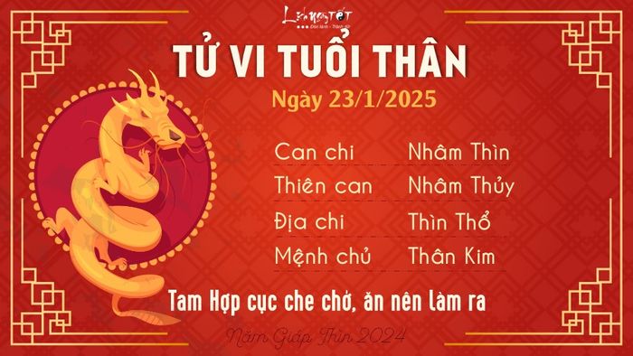 Tử vi hàng ngày 23/1/2025 - Thân