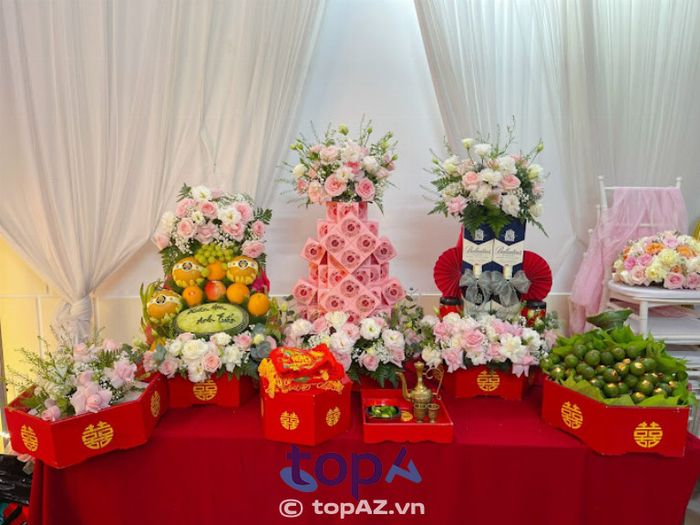 Địa điểm cung cấp dịch vụ làm mâm quả cưới hỏi uy tín tại TP. Thủ Dầu Một