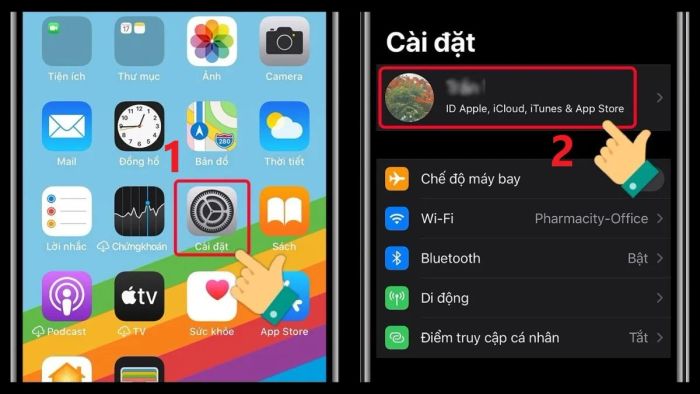 Hướng dẫn thay đổi số điện thoại xác minh email trên iPhone - Bước 1
