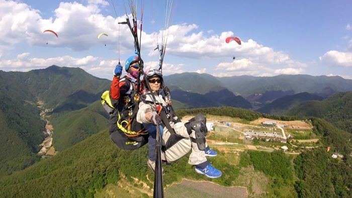 Paragliding is a beloved sport in Korea