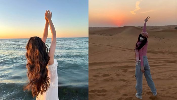 Kiểu tạo dáng chụp ảnh hoàng hôn 1