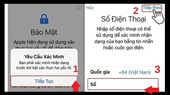 Hướng dẫn lấy mã xác minh email trên iPhone khi sử dụng xác thực hai yếu tố cho ID Apple - Bước 3