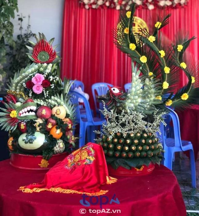 Địa chỉ làm mâm quả cưới hỏi Hoa tươi Mani Châu tại TP. Cam Ranh