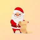 Icon ông già Noel dễ thương, mang đến cảm giác ấm áp và tràn đầy yêu thương cho mùa Giáng Sinh