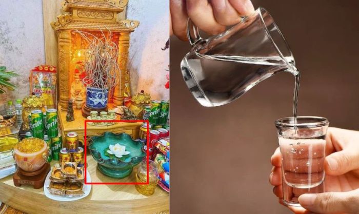 Có thể thả hoa vào nước để tăng thêm ý nghĩa