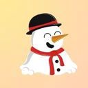 Icon người tuyết trang trí Noel với nét dễ thương, làm cho không gian thêm phần sinh động và rực rỡ