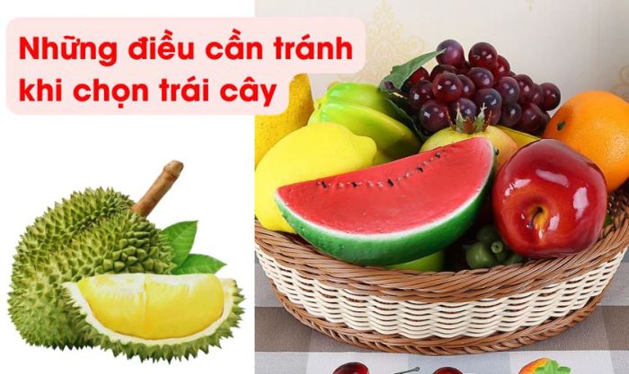 Không chọn trái cây có mùi quá nồng
