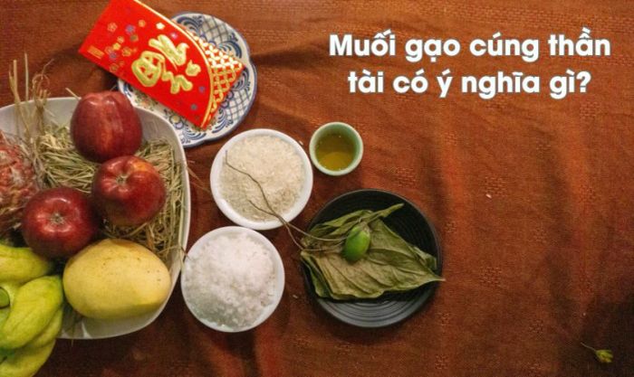 Muối và gạo cùng nhau tượng trưng cho sự đầy đủ, thịnh vượng và sung túc.